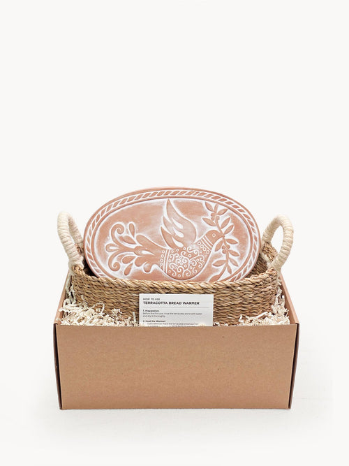 Bread Warmer & Basket - Bird Oval - Wild Oak & Wire