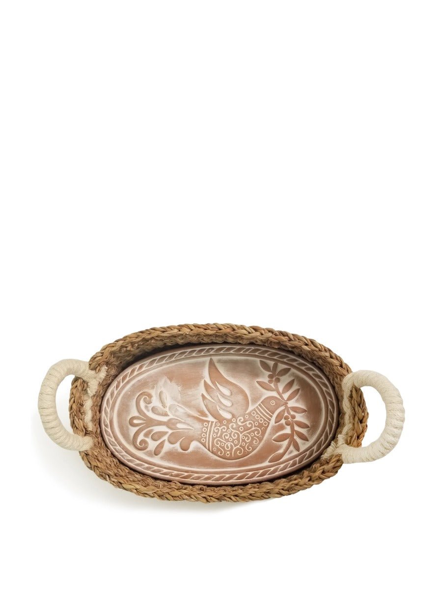 Bread Warmer & Basket - Bird Oval - Wild Oak & Wire
