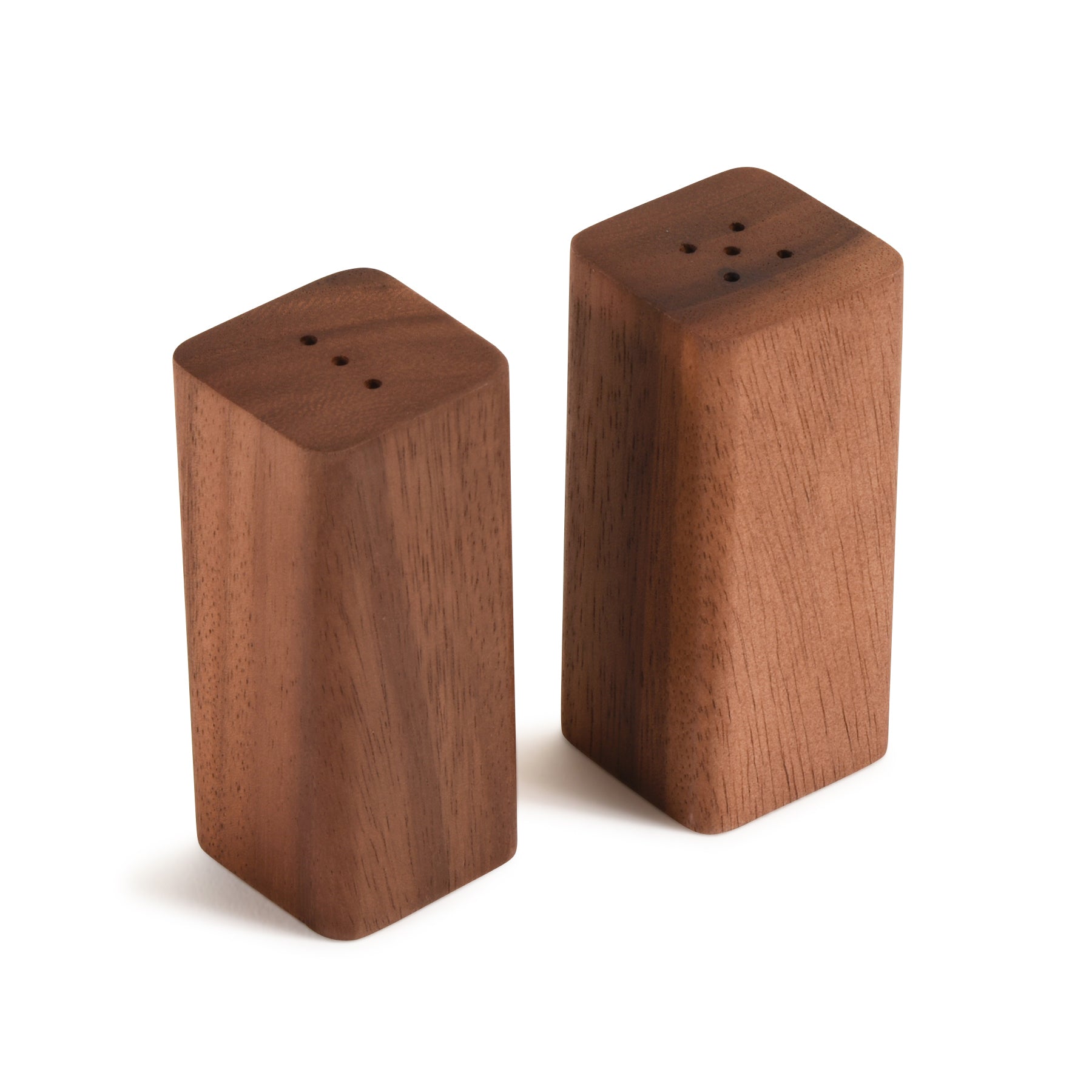 Salt & Pepper Shakers on an Acacia Wood Base - Wild Oak & Wire