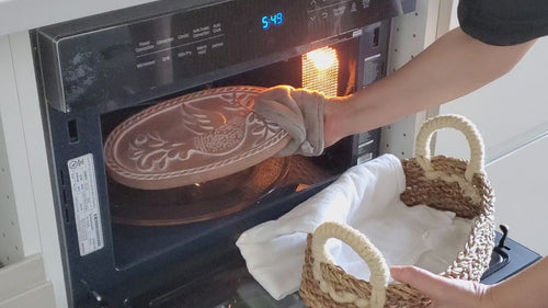Bread Warmer & Basket - Bird Oval - Wild Oak & Wire