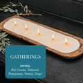 5 - Wick Dough Bowl Soy Candle - Gatherings - Wild Oak & Wire