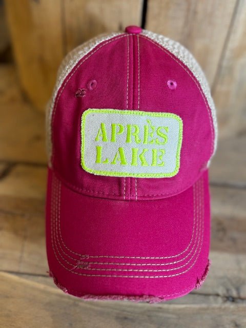 Apres Lake Distressed Mesh Snapback Baseball Cap - Wild Oak & Wire
