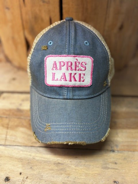Apres Lake Distressed Mesh Snapback Baseball Cap - Wild Oak & Wire