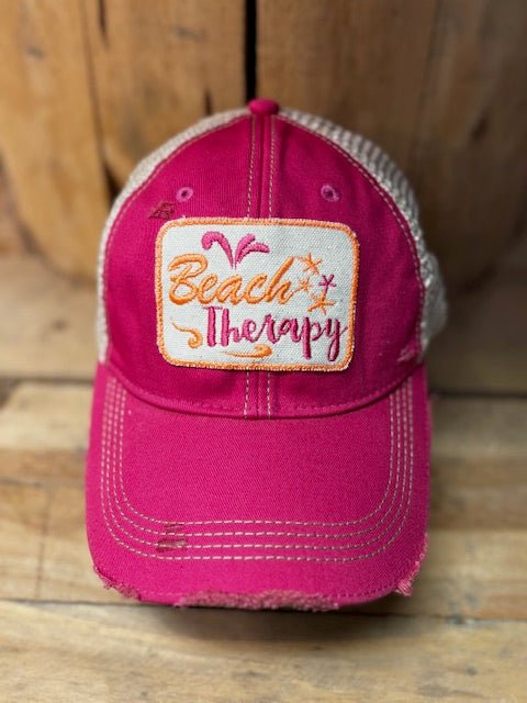Beach Therapy Distressed Mesh Snapback Baseball Cap - Wild Oak & Wire