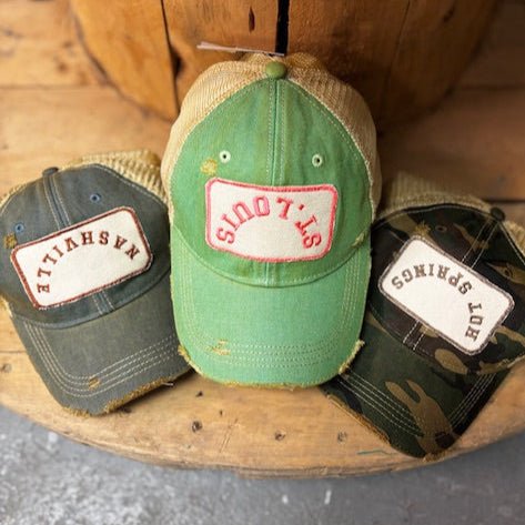 Upside Down Your Town or Team Custom Hat - Wild Oak & Wire