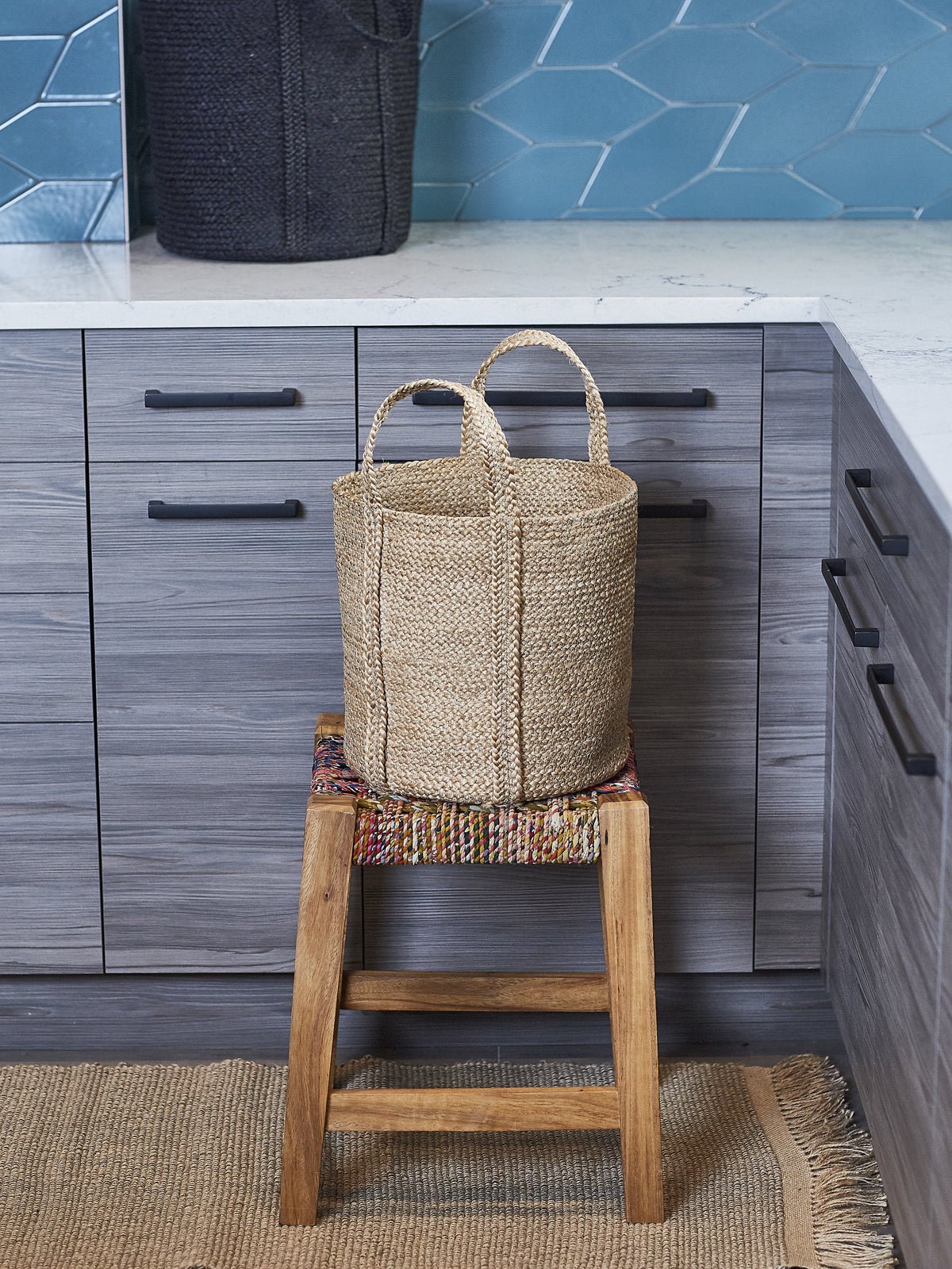 Kata Basket with handle - Natural - Wild Oak & Wire