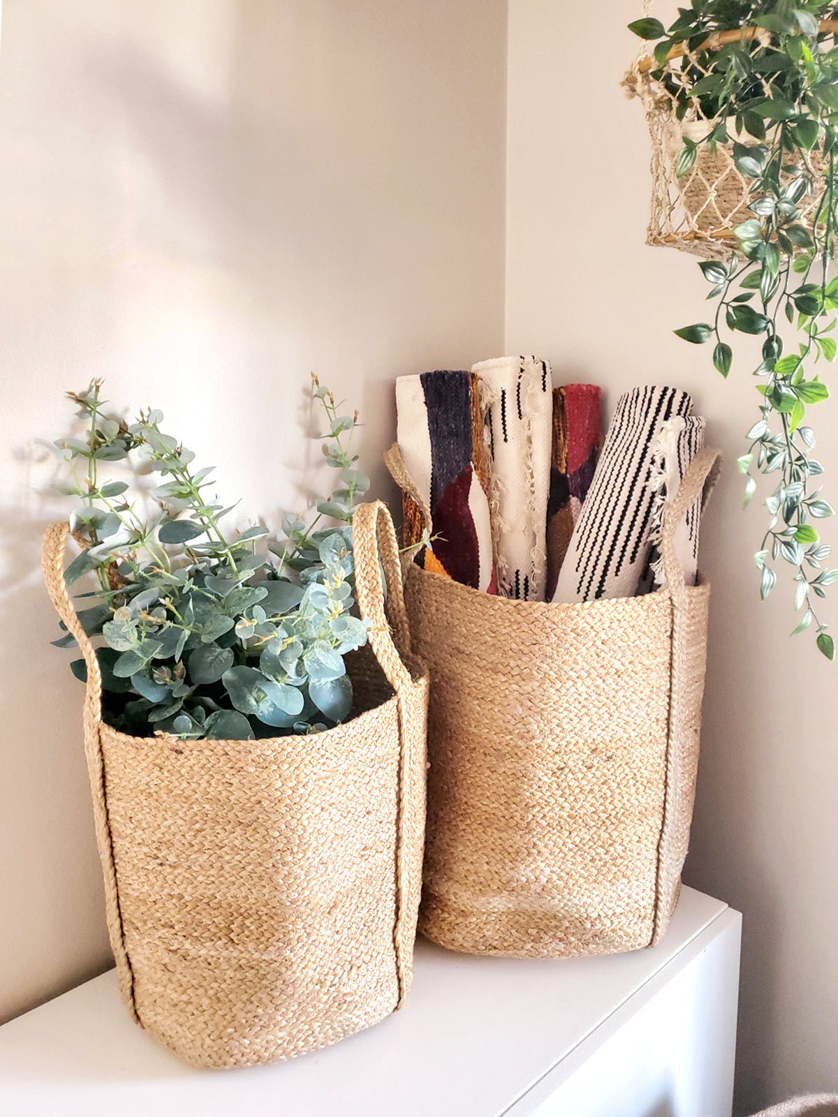 Kata Basket with handle - Natural - Wild Oak & Wire