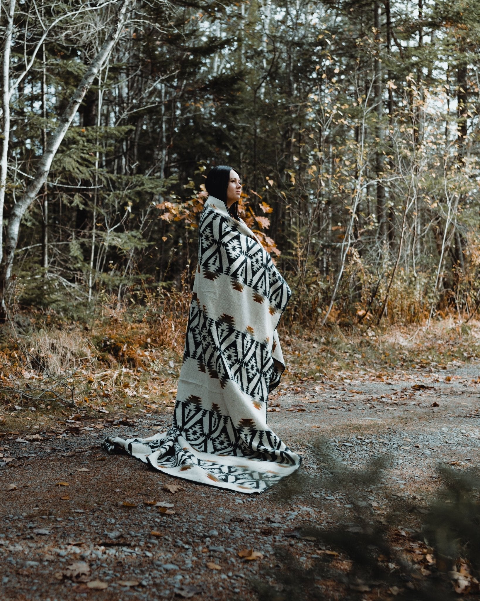 Quichua Blanket - Evergreen Autumn - Wild Oak & Wire