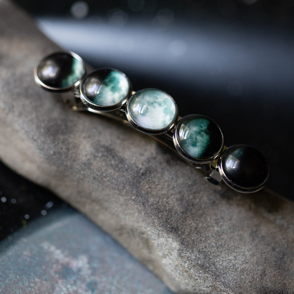 Moon Phase Hair Clip Barrette - Wild Oak & Wire
