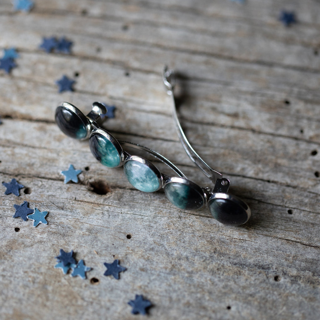 Moon Phase Hair Clip Barrette - Wild Oak & Wire
