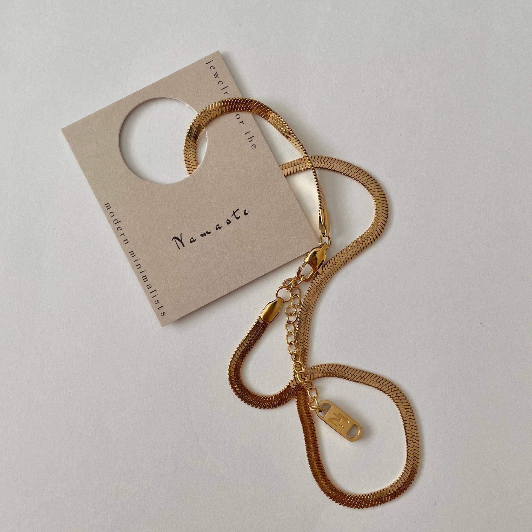 Cascade Herringbone Necklace - Wild Oak & Wire