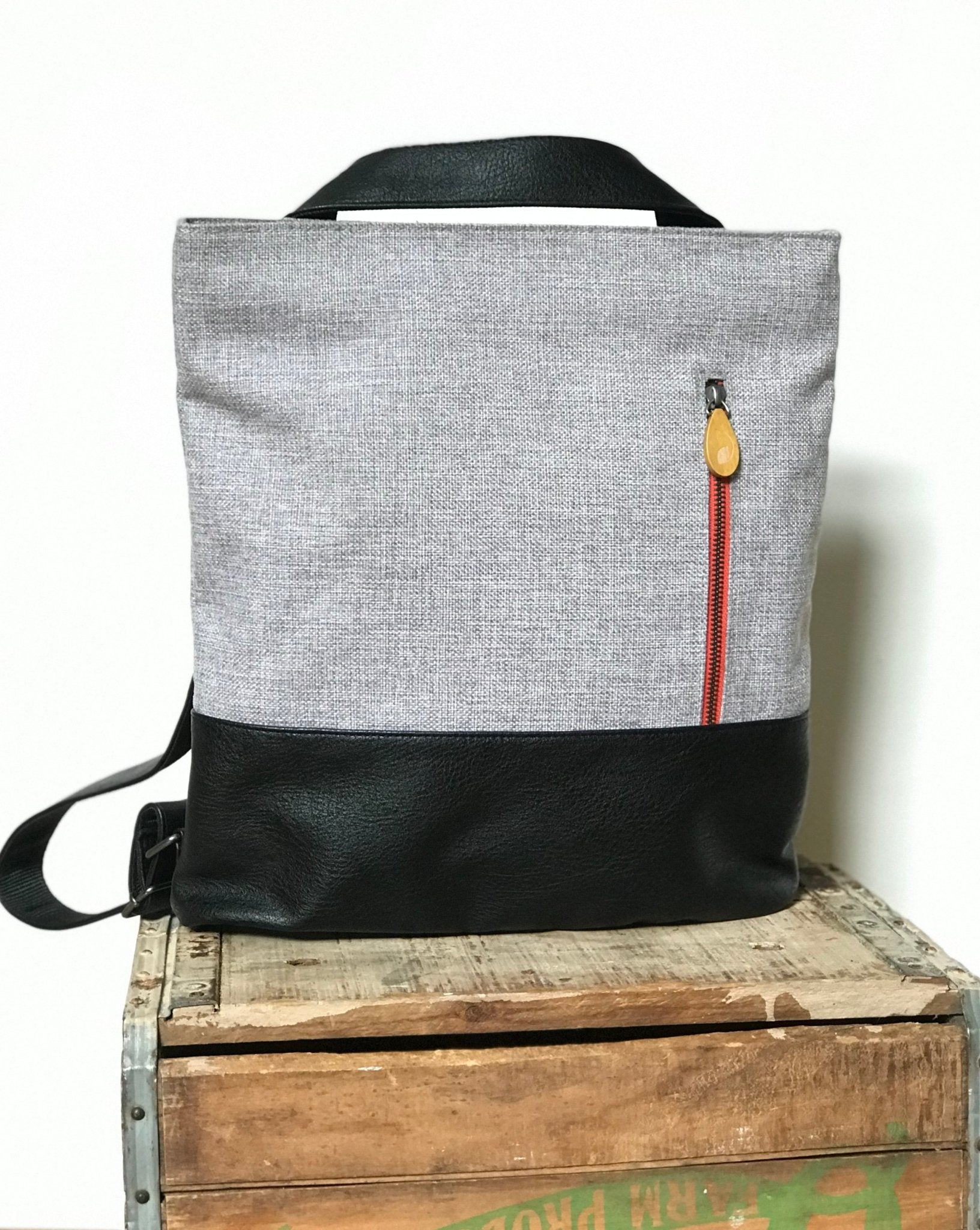 3 - in - 1 tote + backpack + crossbody - the ROCKAWAY - Wild Oak & Wire